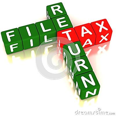 File tax return Stock Photo