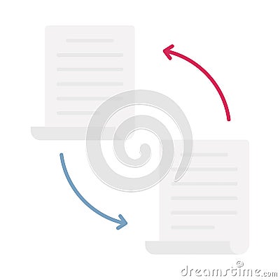 File transferflat vector icon which can easily modify or edit Vector Illustration