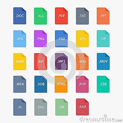 File type icon Vector Illustration