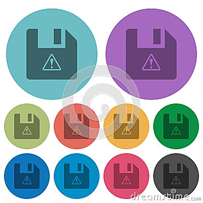 File warning color darker flat icons Stock Photo