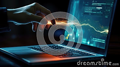 files data move Cartoon Illustration