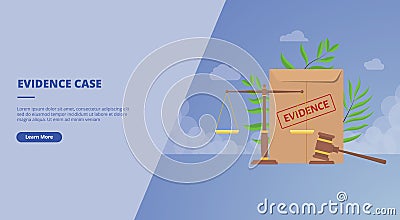 Files evidence for website design template banner or slide presentation Stock Photo
