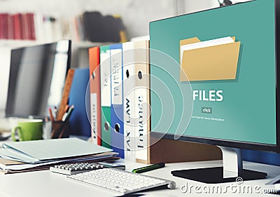 Files Folder Data Document Storage Concept Stock Photo