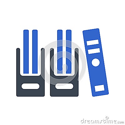 Files, Folder icon Vector Illustration