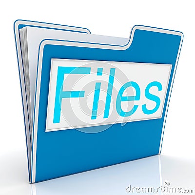 Files Word Showing Organizing And Reports Stock Photo