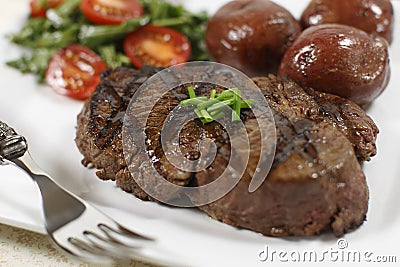 Filet mignon cooked Stock Photo