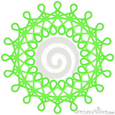 Filigree circular frame Stock Photo