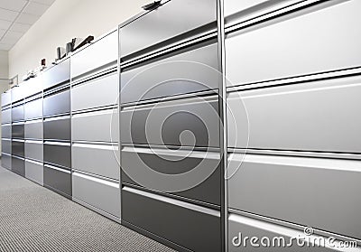 Filing cabinets Stock Photo