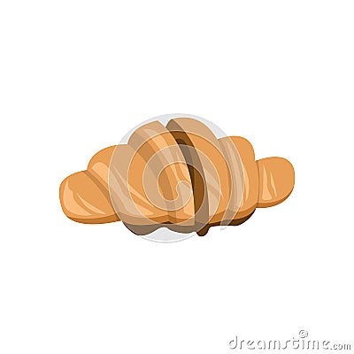 Filled Croissant Chocolate Illustration Vector Illustration
