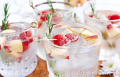 Filled with fruity flavour -Cocktails Stock Photo