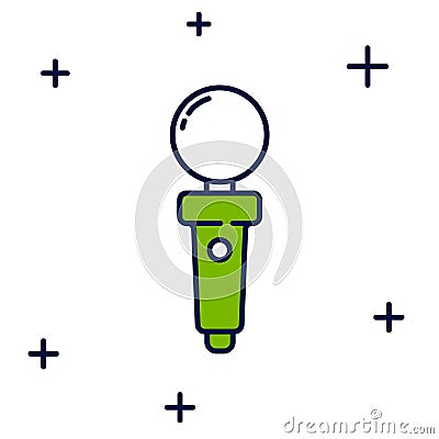 Filled outline Joystick for arcade machine icon isolated on white background. Joystick gamepad. Vector Vector Illustration