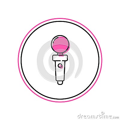 Filled outline Joystick for arcade machine icon isolated on white background. Joystick gamepad. Vector Vector Illustration