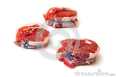 Fillet Rounds of Goat Meat Noisettes Stock Photo