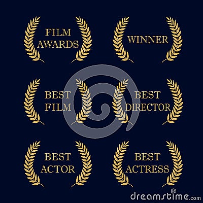 Film awards logo Vector Illustration