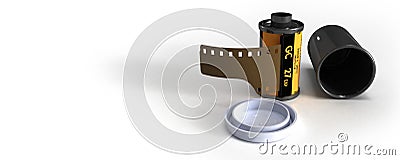 Film canister Stock Photo