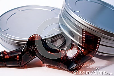 Film canisters Stock Photo