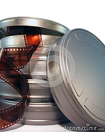 Film canisters Stock Photo