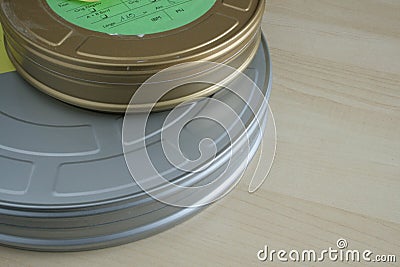 Film canisters Stock Photo