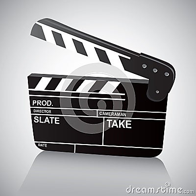 Film Clapboard Vector Illustration