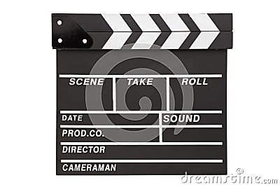 Film clapper board with space Stock Photo