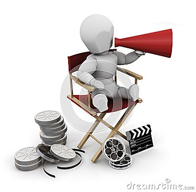 Film director Stock Photo