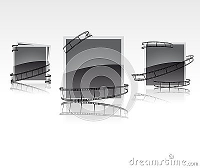 Film frames Vector Illustration