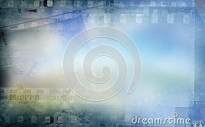 Film frames background Stock Photo