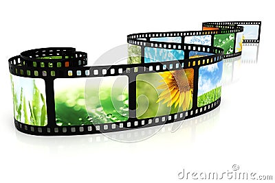 Film with images Stock Photo