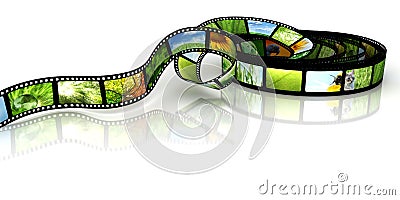 Film with images Stock Photo