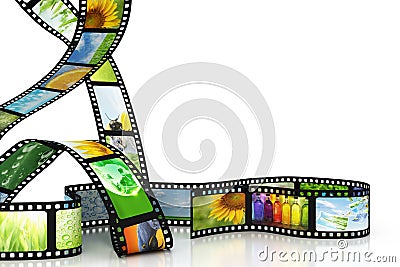 Film with images Stock Photo