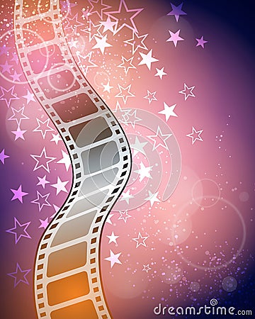 Film Movie Background Vector Illustration