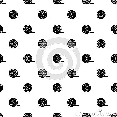 Film reel pattern, simple style Vector Illustration