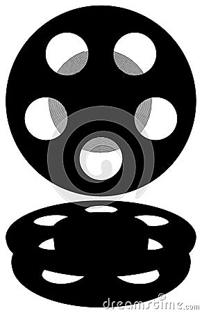 Film Reel Vector 01 Vector Illustration