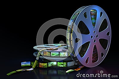 Film reels Stock Photo