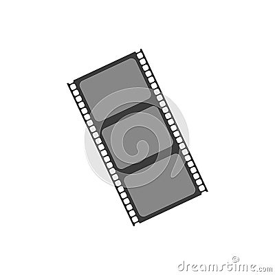 Film for shooting in flat style, vector Vector Illustration