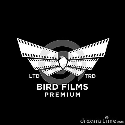 Film strip bird logo icon design Stock Photo