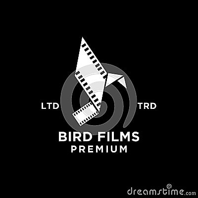 Film strip bird logo icon design Stock Photo