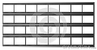 film strip frames frame Vector Illustration
