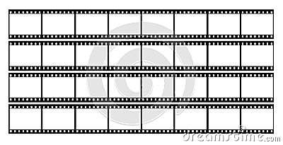 film strip frames frame Vector Illustration