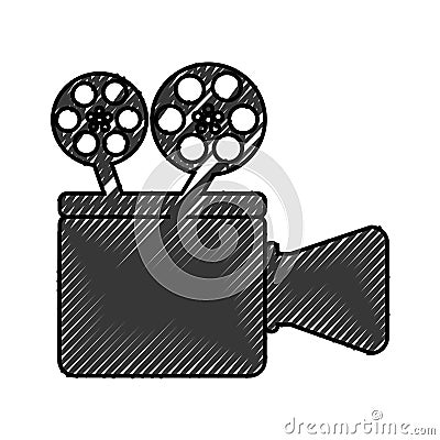 Film video camera icon Vector Illustration