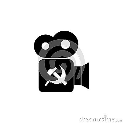 films of the USSR icon. Element of communism illustration. Premium quality graphic design icon. Signs and symbols collection icon Cartoon Illustration