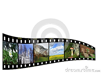 Filmstrip with copyspace Stock Photo