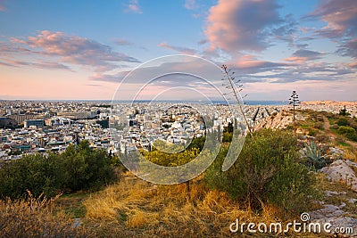 Filopappou hill, Athens. Stock Photo