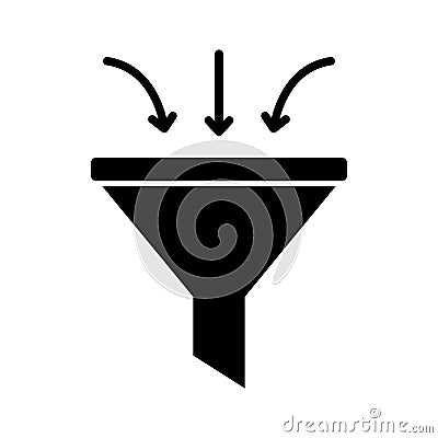 Filter flat vector icon which can easily modify or edit Vector Illustration