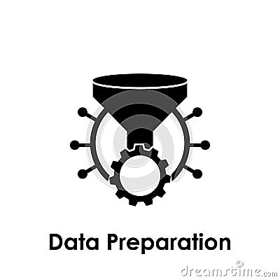 filter, gear, circuit, data preparation icon. One of business collection icons for websites, web design, mobile app Stock Photo