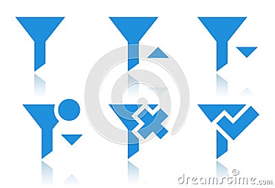 Filter icons Vector Illustration