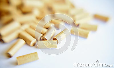 filter of rolling tobacco Stock Photo