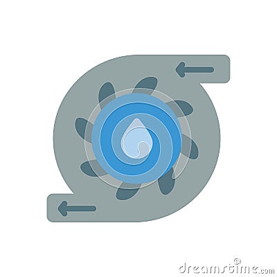 Filtre, water icon. Simple color vector elements of aqua icons for ui and ux, website or mobile application Stock Photo