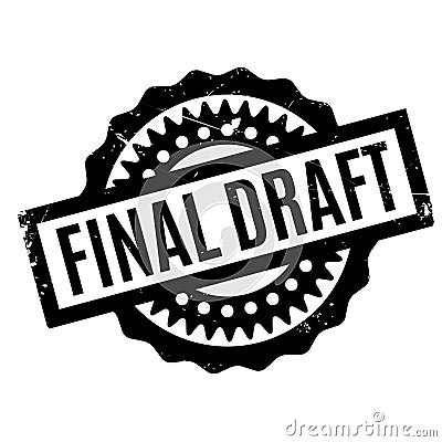 Final Draft rubber stamp Vector Illustration