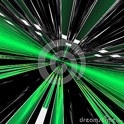 the final frontier high speed in neon green Stock Photo